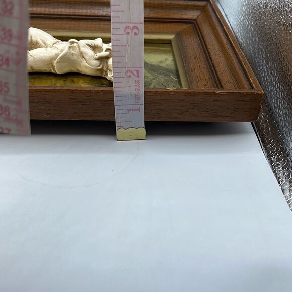 Mid Century shadow box plaster 3D Sculptural Little Musicians.Description! - Picture 10 of 12